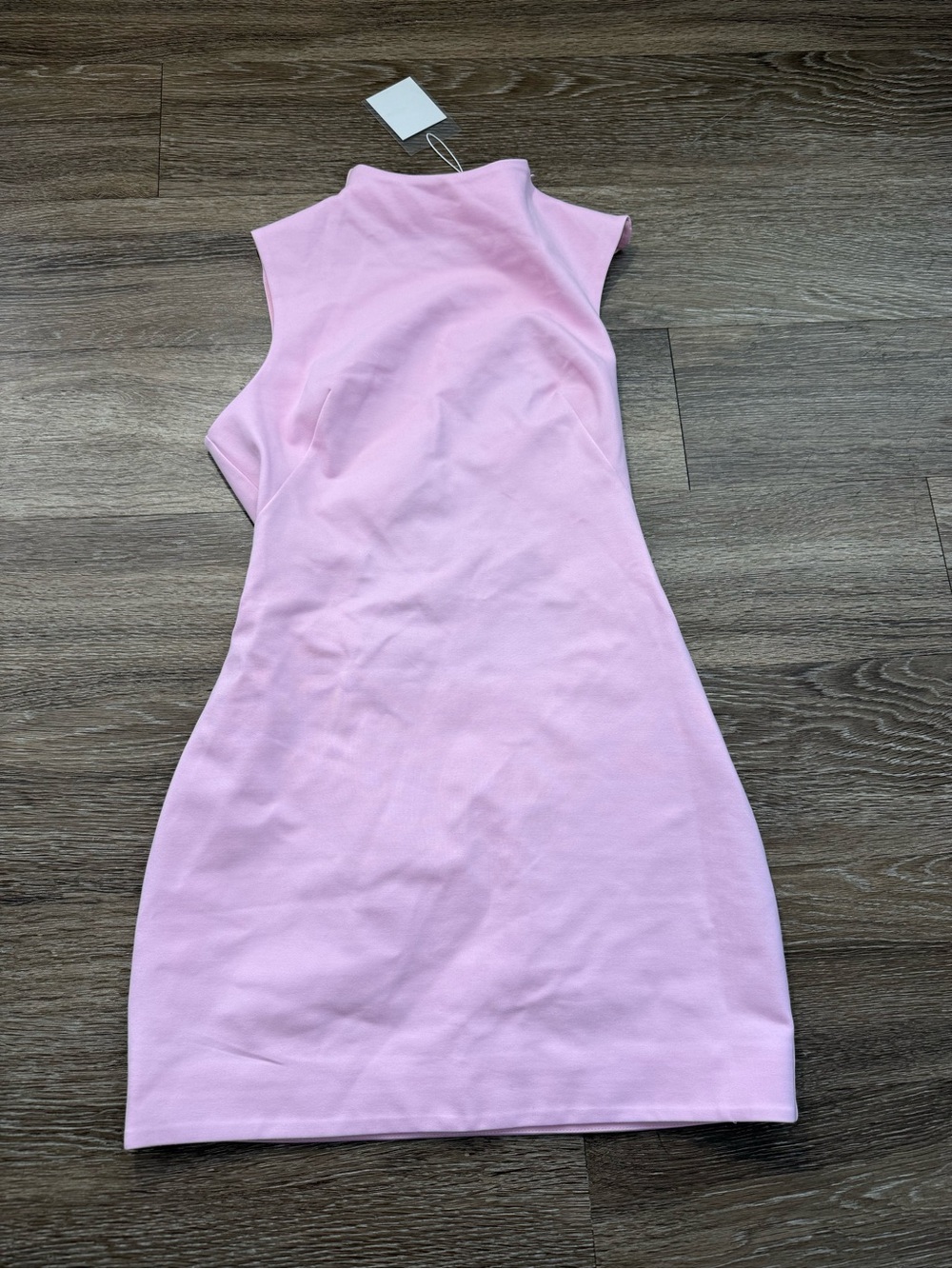 Naked Wardrobe Ponte Cut Out Mini Dress Cotton Candy - Picture 5 of 7